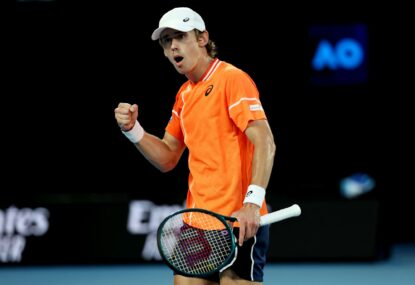 AS IT HAPPENED: Demon dominance! De Minaur secures maiden Aus Open quarter-final with straight-sets win