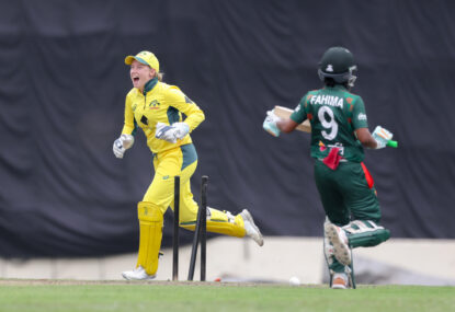 New golden girl stars as Aussies spared Bangladesh blushes by King onslaught, horrific run out