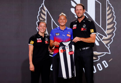 'Childhood dream come true': Magpies land star basketball convert with second-ever pick one in AFLW Draft