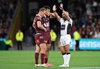 Not everyone loves Origin: Anything goes refereeing, woeful commentary, kids asleep and busted players disrupting NRL
