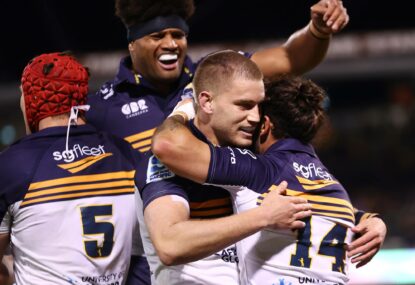 The Brumbies are playing a more aggressive and lethal style. Their  kicking is key to a semifinal upset