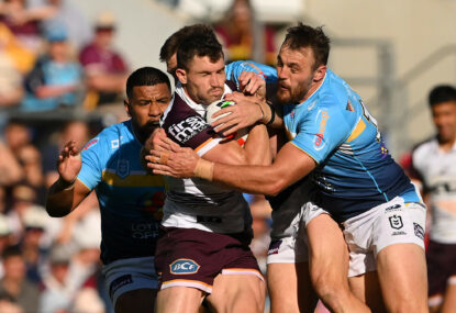 Petulant Walsh blows up at teammate as Broncos implode in humiliating loss with Titans keeping slim finals hopes alive