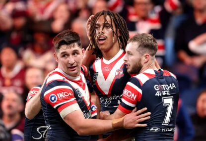 'Strong interest from rugby, he'd make a seamless switch': Roosters star could follow Suaalii by hopping codes