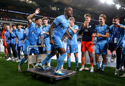 'Crazy to think that': Courtney-Perkins rubbishes claims Sydney Derby devoid of spite