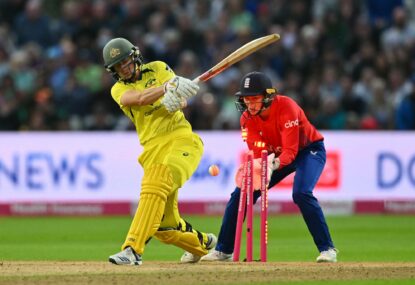 King reigns supreme as Aussies defend paltry total to strengthen grip on Ashes