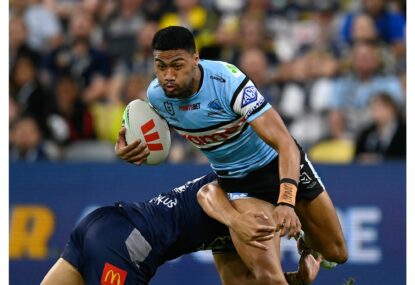 AS IT HAPPENED: Sharks break playoff hoodoo by sinking Cowboys as penalty try controversy sparks dominant first half