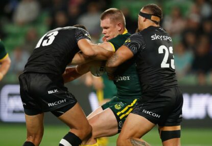 AS IT HAPPENED: Kangaroos grind out 22-10 victory over New Zealand for back-to-back wins in Pacific Championships