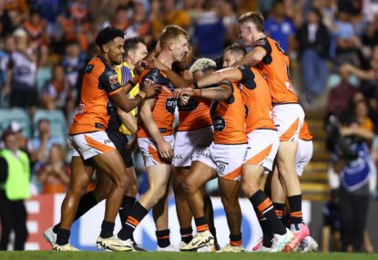 Round 1 Predicted Teams: Tigers - Centre, lock, second row up in the air but Benji's side looks like rising up ladder