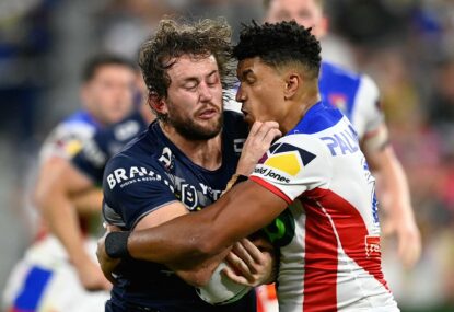 Five and a Kick: Cotter's bizarre try brings Knights to their knees as Cowboys advance despite Ponga’s near-perfect display