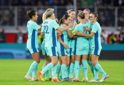 Matildas end 19-year drought as Cooney-Cross stunner spoils Germany's farewell party for legend