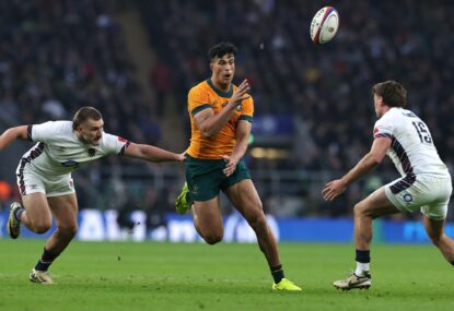 Flicks and leaps defined Suaalii's Wallabies debut - but numbers show where he must improve