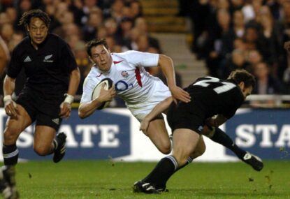 Former England winger feared dead after car swept away in flood