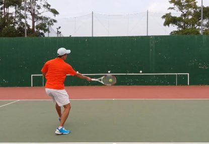 This tennis drill is perfect to improve your forehand!
