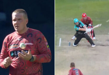 'This is a nightmare!' Josh Brown goes from earning his first BBL trundle to bowling the final over