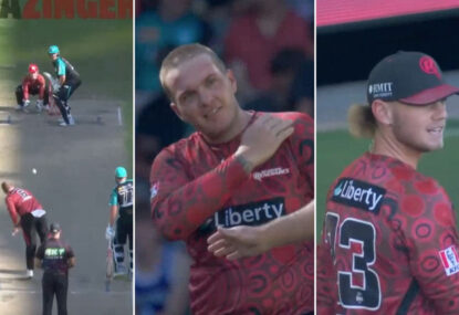 JFM's comical reaction, Marnus sledge after Josh Brown goes the bouncer for his first BBL delivery