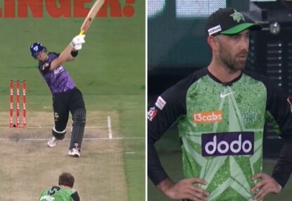 'Doesn't have many gears': Maxwell watches Cane smack two huge sixes, still alphas him