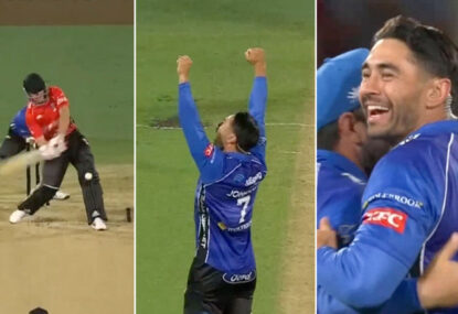 Black Clash hilarity as goose-stepping Shaun Johnson gets a wicket with utter filth