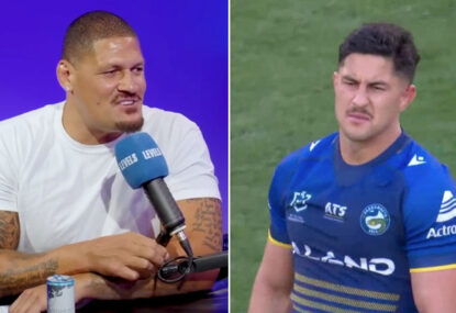 LANGUAGE: 'Jump ship!' Willie Mason's amusing reaction to news Dylan Brown could leave Parra