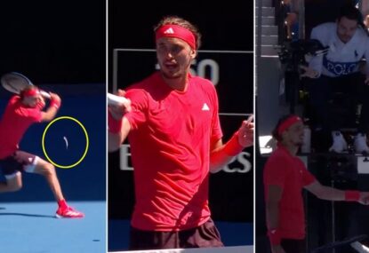 'Millions of them!' Zverev blows up deluxe at chair ump over 'insane' reason to replay point