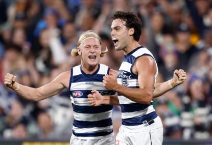 Geelong Cats vs West Coast Eagles: AFL live scores, blog