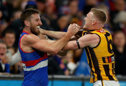AS IT HAPPENED: 'Hokball' demolishes Dogs as Hawthorn storm into semis in front of 97,000