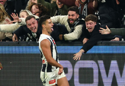 'How lucky am I?' Nick Daicos joins elite company with maiden Magpies B&F, Heeney crowned Swans' best