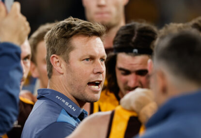 AFL News: Sam slams Hodge's 'old school' Ginnivan criticism, two clubs in hunt for Macrae, Crows re-sign key defender