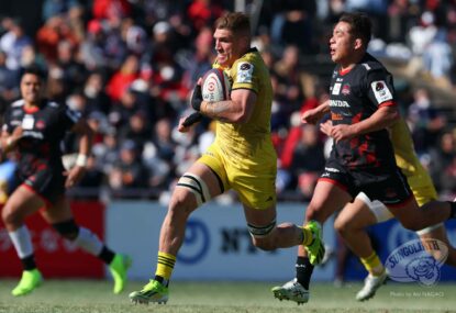 Manu scores again but Deans' Wild Knights too strong for Hansen's Toyota, McMahon's long-range try