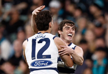 AS IT HAPPENED: Lions stun Cats with two clutch late goals to book grand final berth in all time prelim CLASSIC